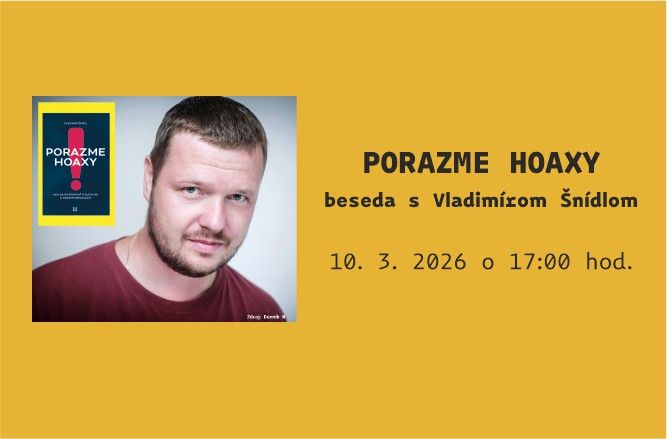 ilustračný banner - Porazme hoasy, beseda s Vladimírom Šnídlom, 10.3.2026 o 17:00 hod.